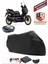 Yamaha X-Max 250 Tech Max Siyah Arka Çanta Uyumlu Motorsiket Brandası Motor Örtüsü Çadır Su Geçirmez Motosiklet Kılıfı Motor Brandası 1