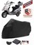 Bisan Pasific 150 Siyah Motorsiket Brandası Motor Örtüsü Çadır Su Geçirmez Motosiklet Kılıfı Motor Brandası 1