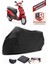 Hero Duet 110I Siyah Motorsiket Brandası Motor Örtüsü Çadır Su Geçirmez Motosiklet Kılıfı Motor Brandası 1