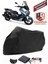 Rks Grace 202 Siyah Motorsiket Brandası Motor Örtüsü Çadır Su Geçirmez Motosiklet Kılıfı Motor Brandası 1