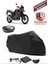 Honda Vfr 1200 x Crosstourer Siyah Arka Çanta Uyumlu Motorsiket Brandası Motor Örtüsü Çadır Su Geçirmez Motosiklet Kılıfı Motor Brandası 1