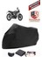 Triumph Speed Twin 1200 Siyah Motorsiket Brandası Motor Örtüsü Çadır Su Geçirmez Motosiklet Kılıfı Motor Brandası 1
