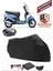 Hero Pleasure Siyah Arka Çanta Uyumlu Motorsiket Brandası Motor Örtüsü Çadır Su Geçirmez Motosiklet Kılıfı Motor Brandası 1