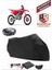 Honda Crf 250 R Siyah Arka Çanta Uyumlu Motorsiket Brandası Motor Örtüsü Çadır Su Geçirmez Motosiklet Kılıfı Motor Brandası 1