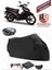 Motoran Furia Siyah Arka Çanta Uyumlu Motorsiket Brandası Motor Örtüsü Çadır Su Geçirmez Motosiklet Kılıfı Motor Brandası 1