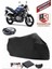 Suzuki Gs 500 Siyah Arka Çanta Uyumlu Motorsiket Brandası Motor Örtüsü Çadır Su Geçirmez Motosiklet Kılıfı Motor Brandası 1