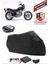 Suzuki Gn 250 Siyah Arka Çanta Uyumlu Motorsiket Brandası Motor Örtüsü Çadır Su Geçirmez Motosiklet Kılıfı Motor Brandası 1