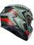 Motosiklet Kaskı K3 Mplk Decept Mat Blk Green Red 6