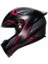 Motosiklet Kask K1 S E2206 Sling Matt Black Pink 3