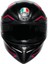 Motosiklet Kask K1 S E2206 Sling Matt Black Pink 4