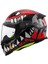 Kid Punk Kapalı Çocuk Motosiklet Kaskı Gri Kırmızı 2