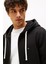 Erkek Regular Fit Kapüşonlu Kanguru Cepli Fermuarlı Sweatshirt - Siyah 4