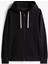 Erkek Regular Fit Kapüşonlu Kanguru Cepli Fermuarlı Sweatshirt - Siyah 5