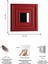 Kırmızı 45X45 cm Dekoratif Duvar Paneli – 6’lı Set 6
