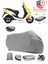 Yuki Yb 150 Jumbo Arka Çanta Uyumlu (Gri) Motorsiket Brandası Motor Örtüsü Çadır Su Geçirmez Motosiklet Kılıfı Motor Brandası 1