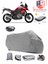 Honda Vfr 1200 x Crosstourer Arka Çanta Uyumlu (Gri) Motorsiket Brandası Motor Örtüsü Çadır Su Geçirmez Motosiklet Kılıfı Motor Brandası 1