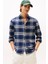Erkek Hero Regular Fit Ekose Desenli Flanel Gömlek - Lacivert 1