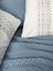Cotton Box Aura Çift Kişilik Pike Takımı Pebble Indigo 2