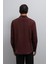 Bordo Teknik Regular Fit Erkek Gömlek 8