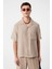 Bej Modal Kumaş Erkek Gömlek 1