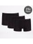 3’lü Paket Erkek Bambu Boxer Siyah 2