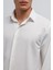 Beyaz Relax Fit Erkek Gömlek 4