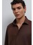 Kahve Relax Fit Erkek Gömlek 4