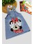 1-5yaş Kız Çocuk Kot Jile Minnie Mouse Baskılı Denim Elbise 7