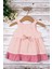 Kız Bebek/çocuk Fiyonklu Yazlık Elbise %100 Pamuk 3