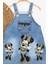 Kız Çocuk Kot Jile Salopet Minnie Mouse Baskılı Denim Elbise 2