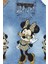 Kız Çocuk Kot Jile Salopet Minnie Mouse Baskılı Denim Elbise 3