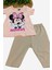Kız Çocuk Minnie Mouse Baskılı Taytlı Alt Üst 2'li Takım Yazlık Kısa Kollu 2