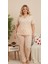 Kiraz Desenli Büyük Beden Kadın Pijama Takımı 1