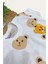 Ayıcıklı Nakışlı Çocuk Erkek/kız 2'li Alt Üst Takım Unısex Yazlık Ince Kısa Kollu 6