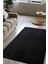 Yumuşak Modern Peluş Kaymaz Salon Oturma Çocuk Yatak Odası Mutfak Antre Siyah 1