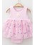 Lavanta Desenli Tüllü Elbise Üstü Fitilli Kolsuz Yazlık Alttan Çıtçıtlı Bodyli Kız Çocuk 4