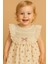 Kız Bebek Vintage Zarif Dantel Yaka Detaylı Çiçek Desenli Elbise Yazlık Şık Model 3-6-9-12-18-24AY 3