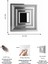 Silver 45X45 cm Dekoratif Duvar Paneli – 6’lı Set 6