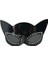 Litae Trend Siyah Renk Siyah Camlı Kedi Şekilli Parti Gözlüğü 4