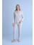Kadın Milan Genç Önden Düğmeli Pijama Takımı | Gri 50905-1231 1