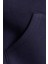 Kadın Slim Fit Dar Kesim Pamuklu Çift Çepli Kapüşonlu Fermuarlı Lacivert Hırka 5