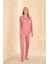 Kadın Sandy Genç Önden Düğmeli Pijama Takımı | Pudra 19103-558 1
