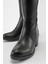 Kaydırmaz Kadın Ökçeli Çizme Siyah Cilt 3