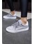 Seventy Kadin Gri Gercek Deri Süet Sneaker 8