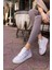 Jacib Kadın Gumus Saten Sneaker 3