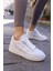 Jacib Kadın Gumus Saten Sneaker 8