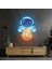 Kahve Içen Astronot Neon LED 1