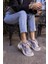 Desire Kadin Gri Lila Geçişli Sneaker 2