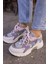 Desire Kadin Gri Lila Geçişli Sneaker 3