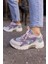 Desire Kadin Gri Lila Geçişli Sneaker 5